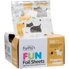 ForPro FUN Doggone Delight 5" Foil Sheets, Aluminum Foil, Pop-Up Foil Dispenser, Hair Foils for Color Application and Highlighting Services, Food Safe, 5” W x 10.75” L, 500-Count
