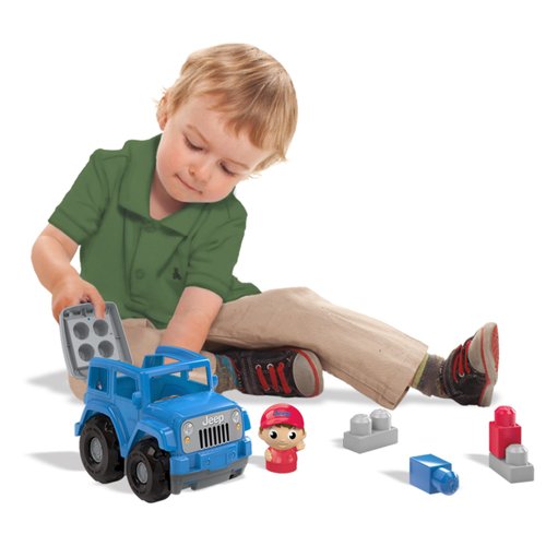 Mega Bloks Bloks First Builders Jeep Lil' Off Roader (Blue) Building Kit