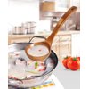 FJNATINH Wooden Ladle. Long Handle Ladle Utensils for Soup.Handmade for Kitchen Cookware (Ladle)