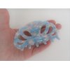 Generic Sky blue and white pink marbled hair claw clip for medium fine hair