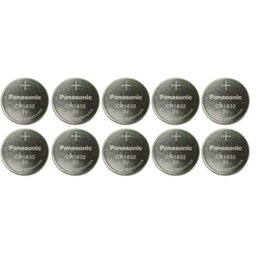 Panasonic CR1632-10 CR1632 3V Lithium Coin Battery (Pack of 10)