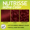 Garnier Nutrisse Ultra Color Nourishing Hair Color Creme with Triple Oils, Permanent Dye for 100 Percent Gray Coverage, Red Autumn RA1