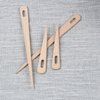 AUEAR, 5 Pack Wood Weaving Crochet Needle Wooden Hand Loom Stick Tapestry Sewing Making DIY Crafts Tools