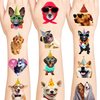 96PCS Dog Individually Wrapped Tattoos, Dog Temporary Tattoos, Dog Birthday Decoration Party Supplies, Dog Party Favor, Gifts Rewards for Boys Girls