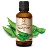 AROMATIKA Aloe Vera Oil 1.7 Fl Oz (50ml) - 100% Pure & Natural - Aloe Barbadensis - Brasil - Care for Skin - Body - Hair Growth - Face Moisturizer - Baby Oils - Used for Massage - Bath