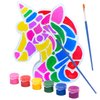 TOYLI Unicorn Painting Kit for Kids, Unicorn Art Set, Unicorn Project, DIY, Stepping Stone kit, Includes 2 Painting Brushes and 6 Paints Mess-Free, Kids Arts and Crafts