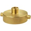 NOVINO Fire Hydrant Hose Adapter 2-1/2" NST/NH Female x 3/4" GHT Male, Brass Fire Hydrant Adapter Fire Equipment Hydrant to Garden Hose Adapter