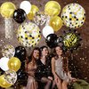 KatchOn, Disco Happy New Year Balloons - Pack of 37 | Happy New Year Decorations 2025 | New Years Eve Party Supplies 2025 for NYE Decorations 2025 | Disco Ball Balloons for New Years Party Decorations