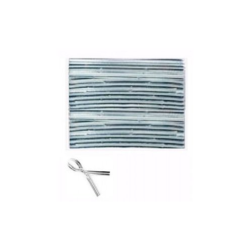 LorAnn Twist Ties, Metallic Silver 2000 piece package