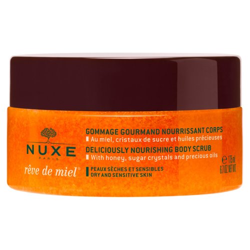 NUXE Rêve de Miel Nourishing Skin Exfoliator - Body Scrub with Shea Butter &amp; Honey, 6.7 Oz