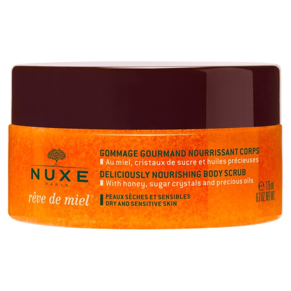 NUXE Rêve de Miel Nourishing Skin Exfoliator - Body Scrub with Shea Butter & Honey, 6.7 Oz