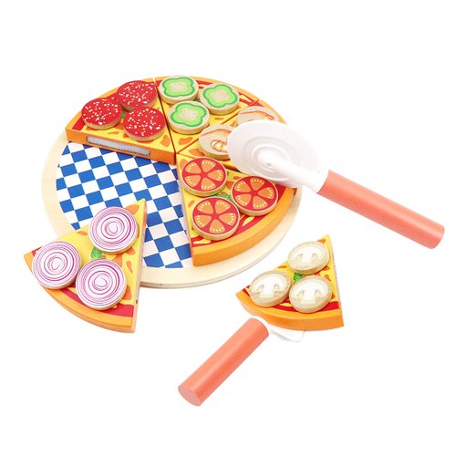 Leo & Friends 27-Piece Kid’s Pizza Toy Set | Play Pretend Pizza Toy Slices, Toppings, Pizza Cutter for Toddlers | Perfect Kid’s Cooking Toy Kit for Birthdays and Holidays