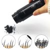 Hair Building Fibers, Hair Fiber Powder ThickeningWaterproof Cover Up Eyebrow Contour-Stick Root Edge Filling Powder Hair Fibers for Thinning Hair for Women and Men (0.99 oz, Black)