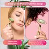 Cytari Chi Jade Rolling Kit 100% Natural Jade Roller | Anti Aging Massage and Lymph Drainage Tool for , Eye, Neck, Body |Wrinkles, and Fine Lines