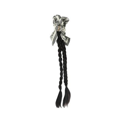 GUEDKIKL Long Braided Ponytail Extension Claw Clip Twisted Braid Ponytail Extension 20 Inch Double Braided Ponytails Hairpieces for Women Daily Wear
