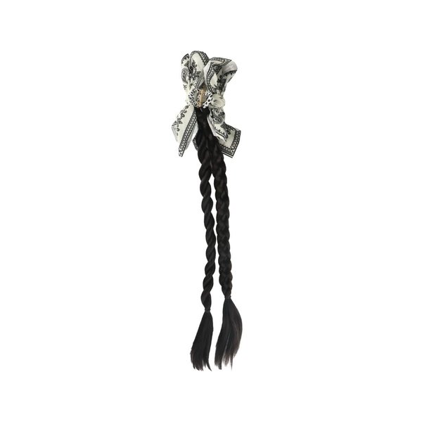 GUEDKIKL Long Braided Ponytail Extension Claw Clip Twisted Braid Ponytail Extension 20 Inch Double Braided Ponytails Hairpieces for Women Daily Wear