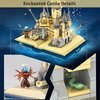 Magic Castle Book Toy Compatible with Lego, Magic Book Castle Building Blocks Toys for Boys 6-12 Years Old, Creative STEM Building Toys for Kids Birthday Christmas