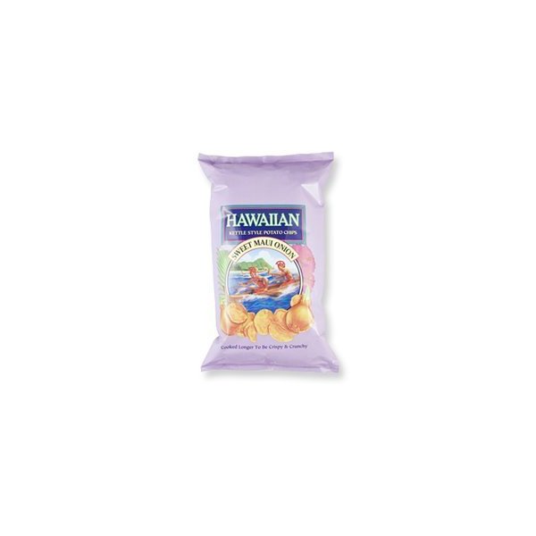 Hawaiian Kettle Chips, Sweet Maui Onion, 8 oz (Pack of 3)