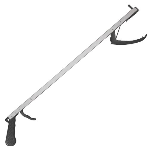 Rehabilitation Advantage Aluminum Reacher Grabber with Magnetic Tip, 5.28 Ounce, Silver/Black, 26 Inch (Pack of 1)