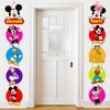 Mouse Birthday Party Supplies, Door Sign Porch Sign Welcome Banner for Mickey Party Decorations