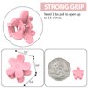 ADRIONE Mini Hair Clips Pack of 100 - Colorful Tiny Flower Hair Clips for Baby Toddler Girls Women, Strong Grip for Fine Hair Bangs
