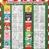Crtiin 100 Pcs Christmas Coloring Books for Boys Girls Mini Xmas Coloring Book Bulk Christmas Party Favors Stocking Stuffers Goodie Bags Filler Fun Holiday Activity Party Supplies Gifts, 10 Styles