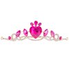 CAVETEE Birthday Crown, Birthday Princess Tiara Hot Pink Happy Birthday Girl Crown Princess Tiara Birthday Decorations for Women and Girls