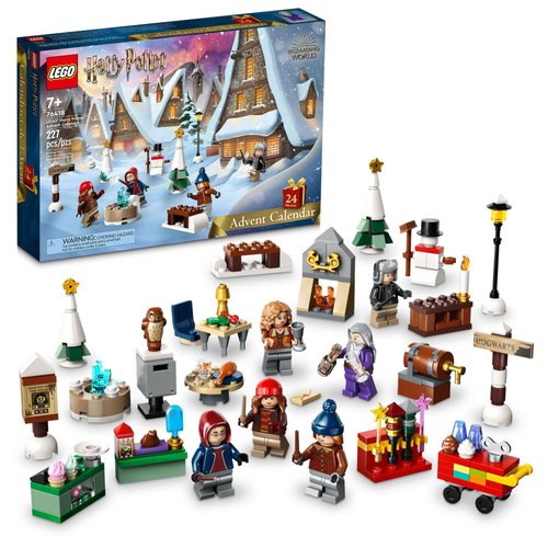 Lego Harry Potter 2023 Advent Calendar 76418 Christmas Countdown Playset with Daily Suprises, Discover New Experiences with This Featuring 18 Hogsmeade Village Mini Builds & 6 Minifigures