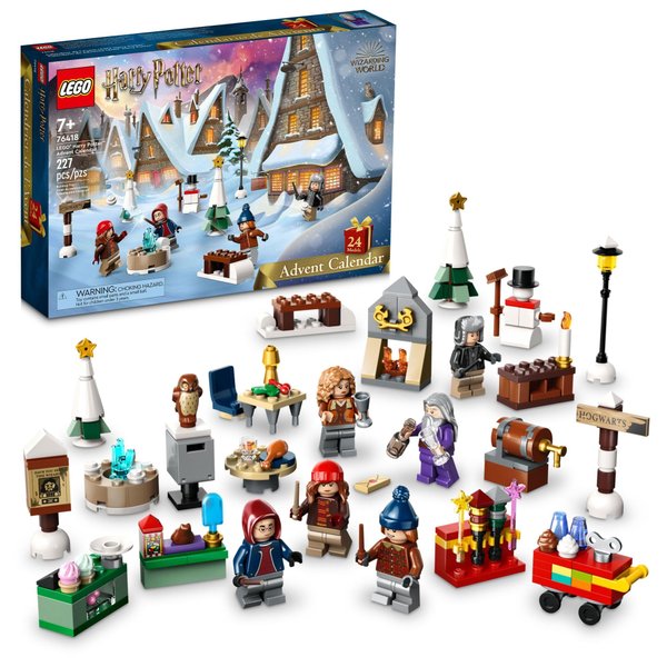 Lego Harry Potter 2023 Advent Calendar 76418 Christmas Countdown Playset with Daily Suprises, Discover New Experiences with This Featuring 18 Hogsmeade Village Mini Builds & 6 Minifigures