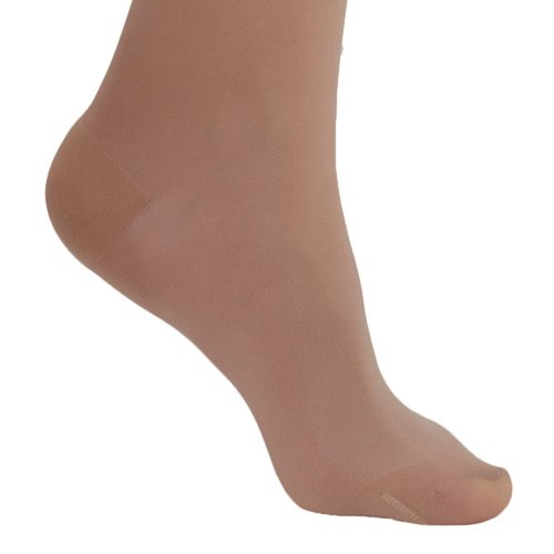 Ames Walker AW Style 280 Signature Sheers 20-30 mmHg Firm Compression Closed Toe Knee High Stockings Lt Beige Medium