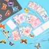 148 Pcs Butterfly Party Favors Bulk Butterfly Mini Spiral Notepads Butterfly Pens Stickers Set for Insect Birthday Party Classroom School Reward Gift Prizes Goodie Bags Stuffers