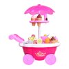 METREY Ice Cream Kitchen Play Cart Set Toy with Lights and Music (Multicolour, Small)