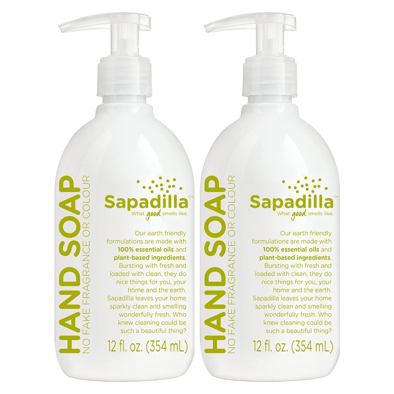 Sapadilla Liquid Hand Soap - Rosemary + Peppermint - Made with 100% Pure Essential Oil Blends, Cl...