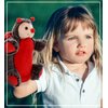 DolliBu Ladybug Plush Hand Puppet for Kids - Soft Plush Stuffed Animal Hand Puppet Toy for Puppet Show Games Puppet Theaters for Kids, Adult Cute Puppets Educational Toy to Teach Children & Toddlers