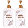 blackangel Cocoa Butter Body Lotion for Dry skin, Body Lotion & Facial Moisturizer for women, Cocoa Butter Cream, Plant-Based Moisturizer for 48 Hours of Hydration, 15.22 oz, 2 Count