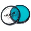 Pro Face & Body Paint Cake Pots by Moon Creations - Turquoise - Professional Water Based Face Paint Makeup for Adults, Kids - 1.26oz