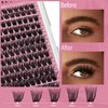 Mayhug Lash Clusters 144 Pcs Eyelash Clusters, 10-18mm 3D Fluffy Lash Clusters, Super Soft Wispy Eyelashes Clusters Reusable 7 Times, Cluster Lashes Natural Look, Easy DIY Lashes at Home (Lux)