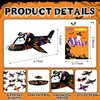 Halloscume 40 Sets Halloween Foam Glider Planes with Cards for Friends Bulk Lightweight Flying Airplane Gliders Toys for Halloween Party Gifts Classroom Prizes Halloween Party Favor and Supplies