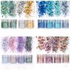Aunifun Body Glitter 16 Colors Chunky Glitter for Body Face Hair Make Up Nail Art Mixed Color Glitter