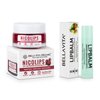 Bella Vita Organic NicoLips Lip Scrub & NicoBalm Lip Balm Combo for Dry, Chapped & Dark Lips Remover Treatment, 20g 5g