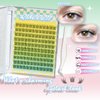 QIXCOZTI Lash Clusters Wispy Cluster Eyelash Extensions Individual Lashes Lash Extension DIY False Eyelashes Soft Comfortable Natural Eyelash Clusters with Thin Band((Wispy fishtail)