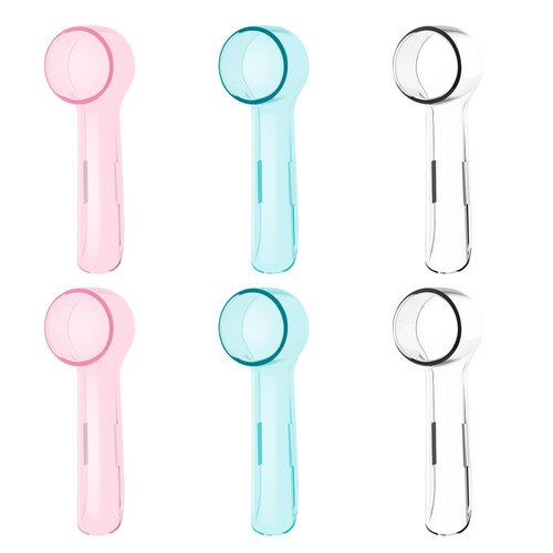 HSYTEK 6 Pack Toothbrush Cover Compatible with Oral-B Braun Replacement Brush Heads, Fit for Oral B Sensitive Gum Care, Floss Action Replacement Brush Heads and Oral B Pro 500 Electric Toothbrush