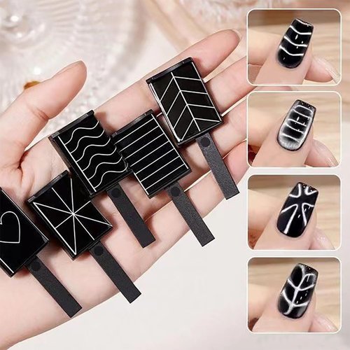 WOKOTO 15Pcs Cat Eye Nail Magnets Pens For Cat Eye Nail Art Tools Gradient Design Cat Eye Magnet For Nails Cat Eye Magnet Sticks For Women Nails Magnets Wand For Magnetic Nail Polish Art Tools