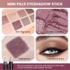 evpct 12Pcs Capsule Cream Eye Shadow Brightener Sticks Set for Eyes, Champagne Pearl Taupe Bronze Cocoa Stone Putty Smoky Amethyst Shimmer Matte Pencil Eye shadow Applicator Stick Palette Makeup 02