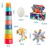 KADAYAYA Baby Montessori Sensory Toys for Baby 6 12 18 Months, Dinosaur Matching Eggs, Tissue Box Toy, Pull String, Infant Teething Toys, Stacking Cups Toy Gift for Babies Toddlers