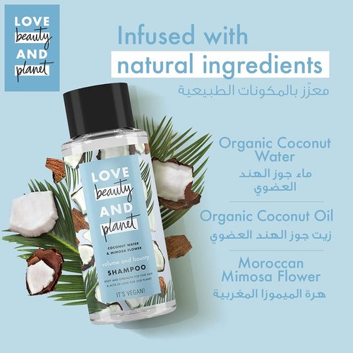 Love Beauty And Planet Shampoo, Coconut Water and Mimosa Flower, 13.5 fl oz (400 ml)