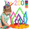 NEOACT 200PCS Building Blocks Kids Educational Building Toys Interlocking Plastic Connect Block Manipulatives for Preschool Kids Aged 3+, Creativity Kids Toys Classroom Kindergarten Toys