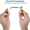 1/2 Pex Ball Valve Brass Shut Off Fitting 2 Pack Water Barb Tubing Drain with Handle