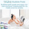 TruKid Bubble Podz Bubble Bath for Baby & Kids, Gentle Refreshing Bath Bomb for Sensitive Skin, pH Balance 7 for Eye Sensitivity, Natural Moisturizers and Ingredients, Yumberry (24 Podz)
