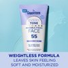 Coppertone Every Tone Invisible Finish Face Sunscreen Lotion SPF 55, Lightweight, Blends in Clear Sunscreen for All Skin Tones, 2 Fl Oz Tube